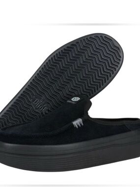 Hey Dude women’s Black Platform Slip-On Loafers